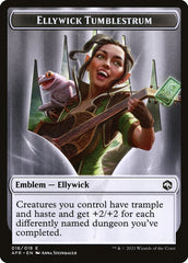 Dog Illusion // Ellywick Tumblestrum Emblem Double-Sided Token [Dungeons & Dragons: Adventures in the Forgotten Realms Tokens] | Good Games Morley