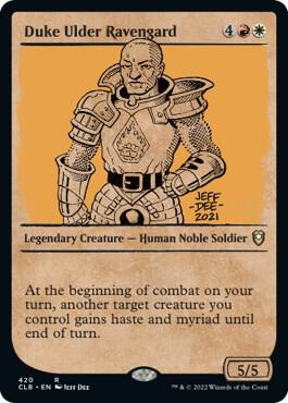 Duke Ulder Ravengard Showcase 420/361 (Commander Legends: Battle for Baldur's Gate)  | Good Games Morley