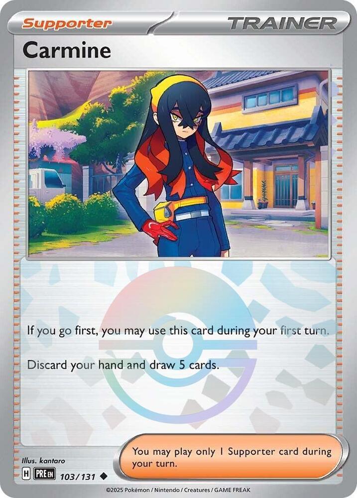 Carmine (103/131) (Poke Ball Pattern) [Scarlet & Violet: Prismatic Evolutions] | Good Games Morley