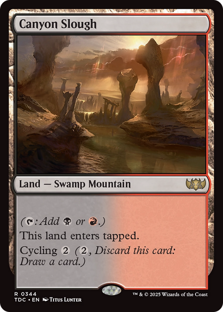 Canyon Slough [Tarkir: Dragonstorm Commander] | Good Games Morley