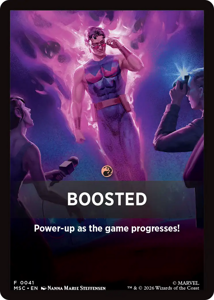 Boosted Theme Card [Marvel Super Heroes Commander] | Good Games Morley