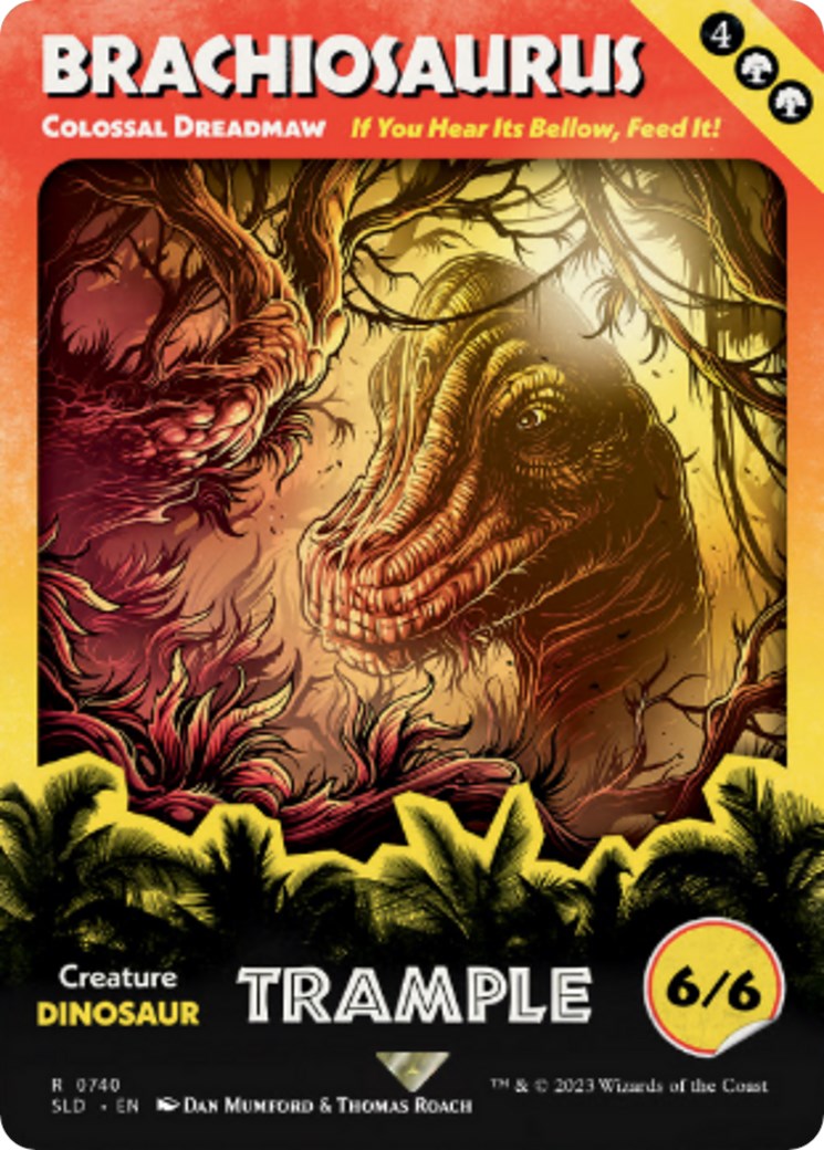 Brachiosaurus - Colossal Dreadmaw (Rainbow Foil) [Secret Lair Drop Series] | Good Games Morley