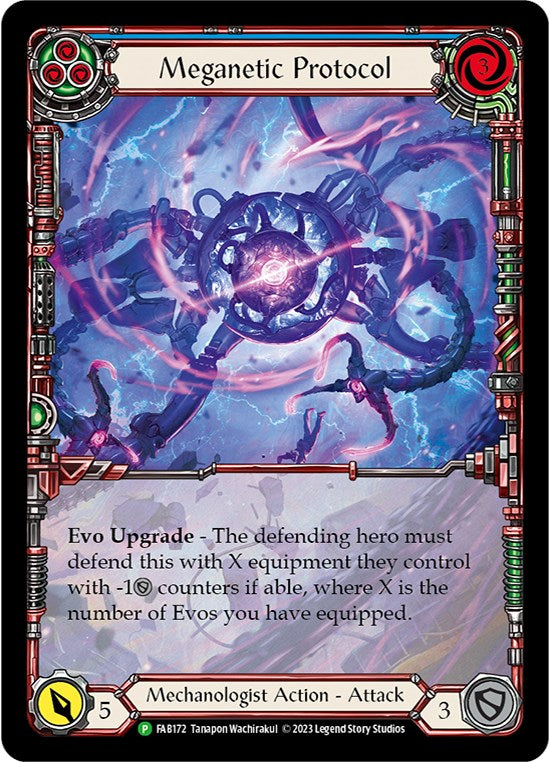 Meganetic Protocol [FAB172] (Promo)  Rainbow Foil | Good Games Morley
