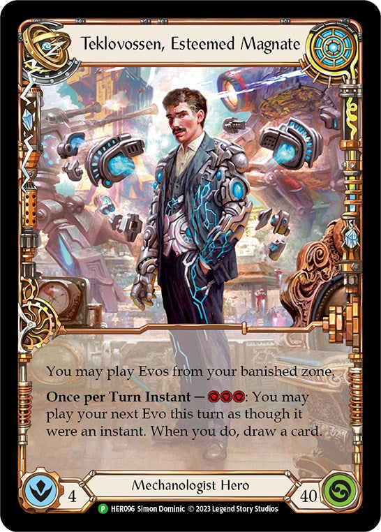 Teklovossen, Esteemed Magnate [HER096] (Promo)  Rainbow Foil | Good Games Morley