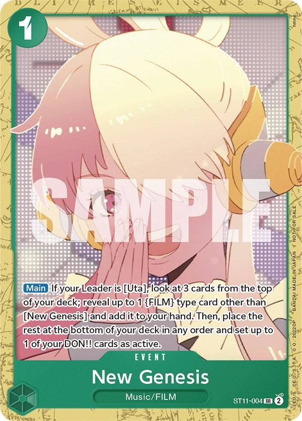 New Genesis (Starter Deck 11: Uta Deck Battle) [One Piece Promotion Cards] | Good Games Morley