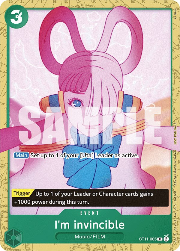 I'm invincible (Starter Deck 11: Uta Deck Battle) [One Piece Promotion Cards] | Good Games Morley