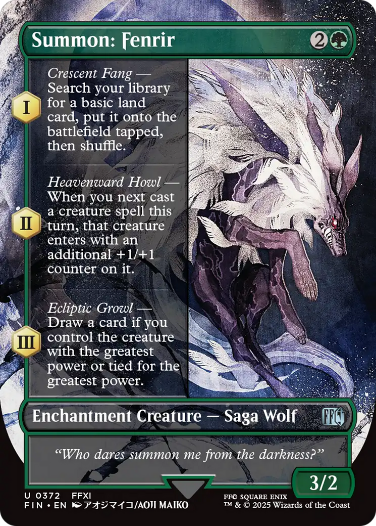 Summon: Fenrir (Borderless) [FINAL FANTASY] | Good Games Morley