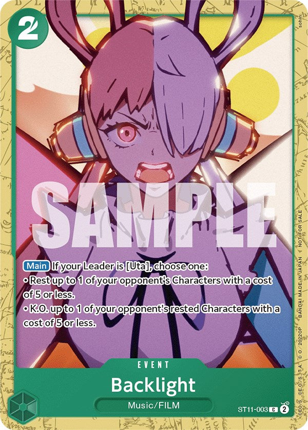 Backlight (Starter Deck 11: Uta Deck Battle) [One Piece Promotion Cards] | Good Games Morley