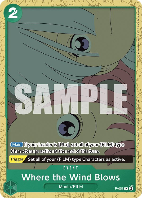 Where the Wind Blows (Starter Deck 11: Uta Deck Battle) [One Piece Promotion Cards] | Good Games Morley