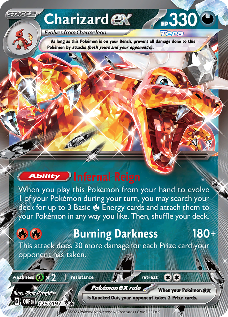 Charizard ex (125/197) [Scarlet & Violet: Obsidian Flames] | Good Games Morley