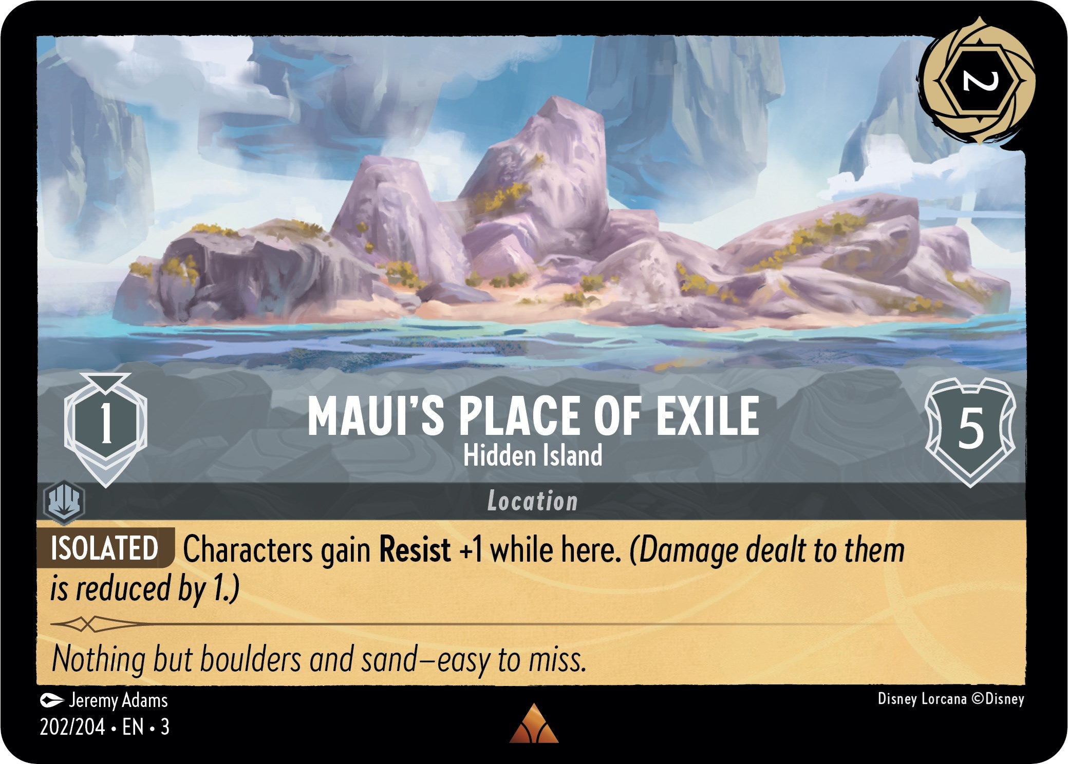 Maui's Place of Exile - Hidden Island (202/204) [Into the Inklands] | Good Games Morley