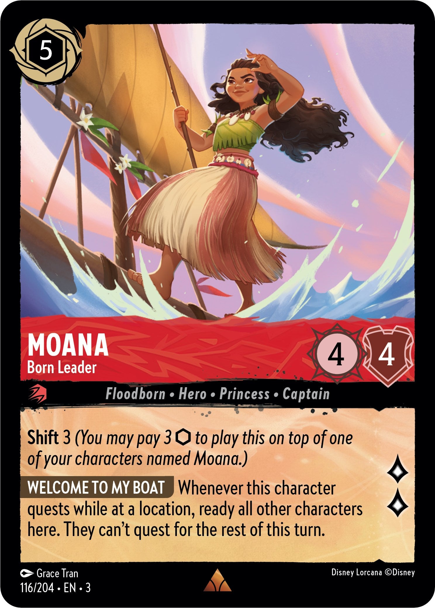Moana - Born Leader (116/204) [Into the Inklands] | Good Games Morley