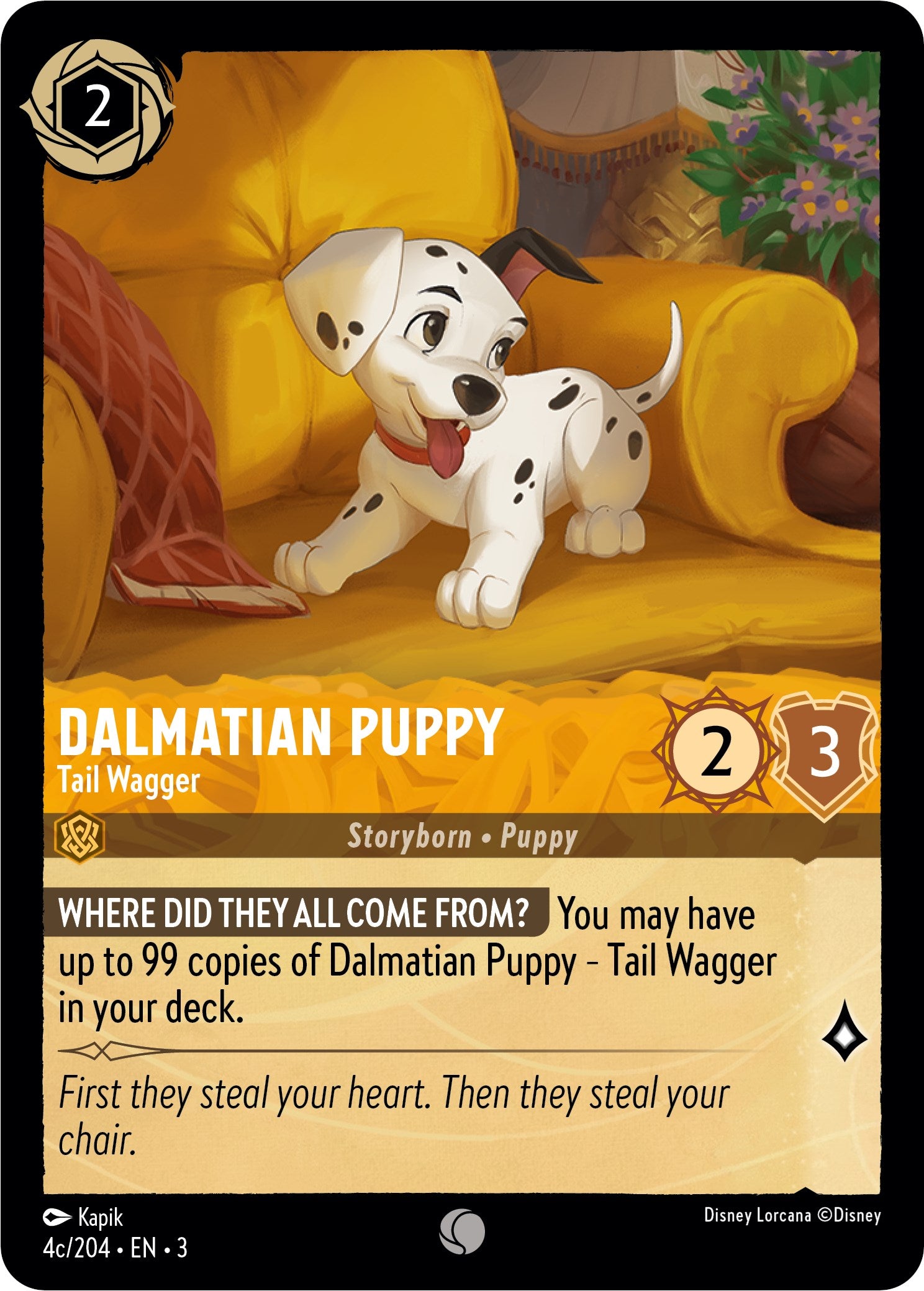 Dalmatian Puppy - Tail Wagger (4c) (4c/204) [Into the Inklands] | Good Games Morley
