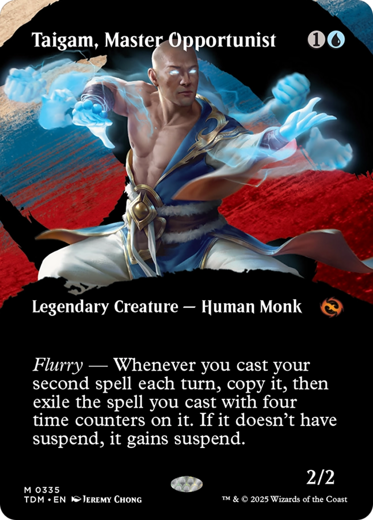 Taigam, Master Opportunist (Borderless) [Tarkir: Dragonstorm] | Good Games Morley