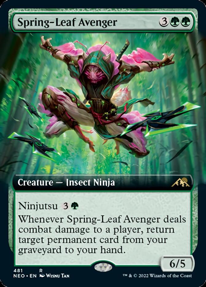 Spring-Leaf Avenger (Extended Art) [Kamigawa: Neon Dynasty] | Good Games Morley