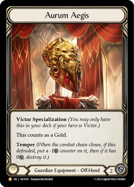 Aurum Aegis [HVY051] (Heavy Hitters)  Rainbow Foil | Good Games Morley
