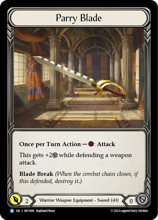 Parry Blade [HVY096] (Heavy Hitters)  Cold Foil | Good Games Morley