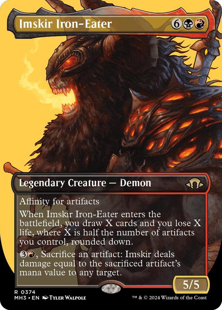Imskir Iron-Eater 374/319 (Modern Horizons 3)  - Borderless | Good Games Morley