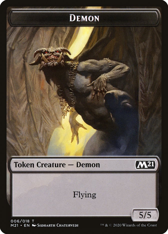 Demon Token [Core Set 2021 Tokens] | Good Games Morley