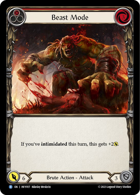 Beast Mode (Red) [HVY017] (Heavy Hitters)  Rainbow Foil | Good Games Morley