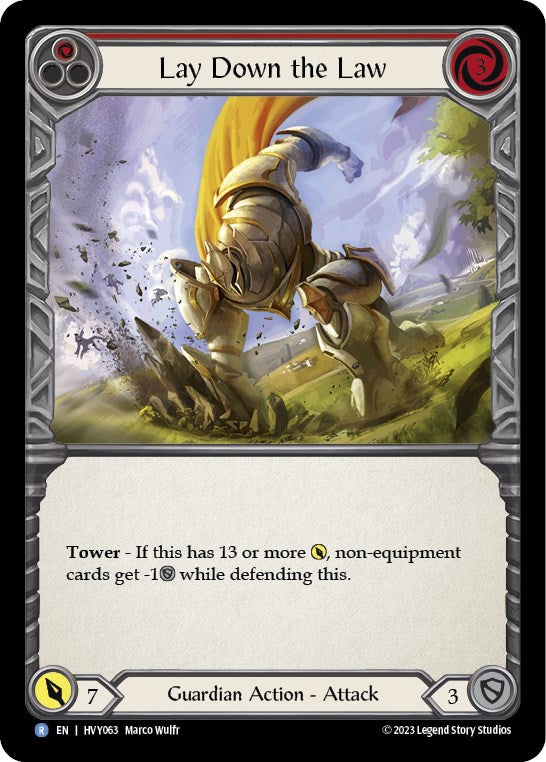 Lay Down the Law [HVY063] (Heavy Hitters)  Rainbow Foil | Good Games Morley