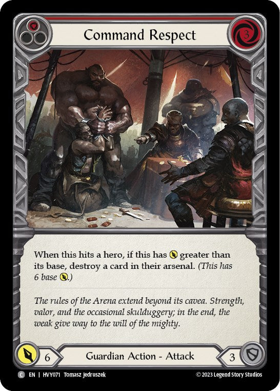 Command Respect (Red) [HVY071] (Heavy Hitters)  Rainbow Foil | Good Games Morley