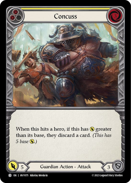 Concuss (Yellow) [HVY075] (Heavy Hitters) | Good Games Morley