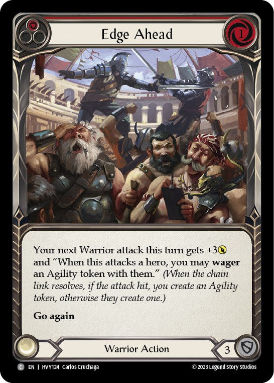 Edge Ahead (Red) [HVY124] (Heavy Hitters)  Rainbow Foil | Good Games Morley