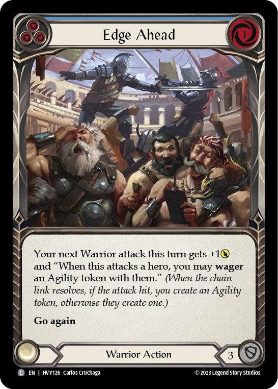 Edge Ahead (Blue) [HVY126] (Heavy Hitters)  Rainbow Foil | Good Games Morley