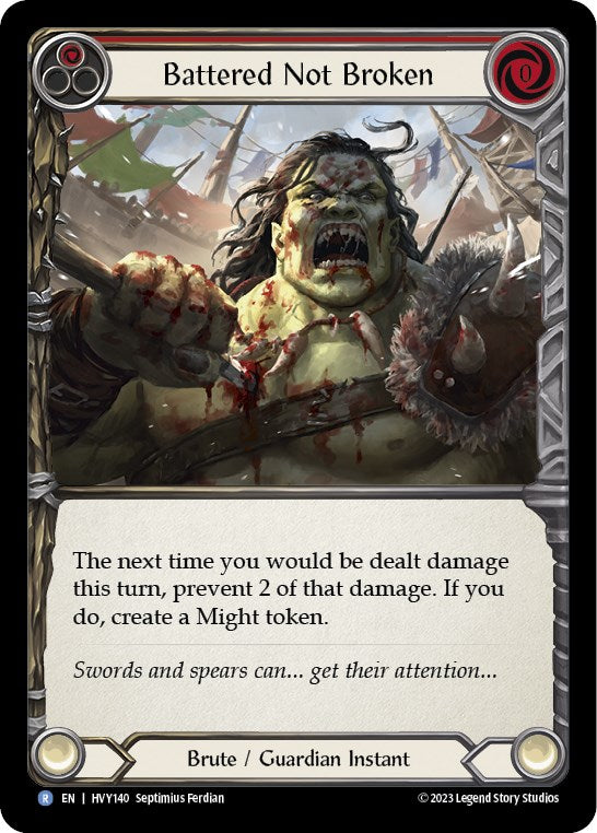 Battered Not Broken [HVY140] (Heavy Hitters)  Rainbow Foil | Good Games Morley