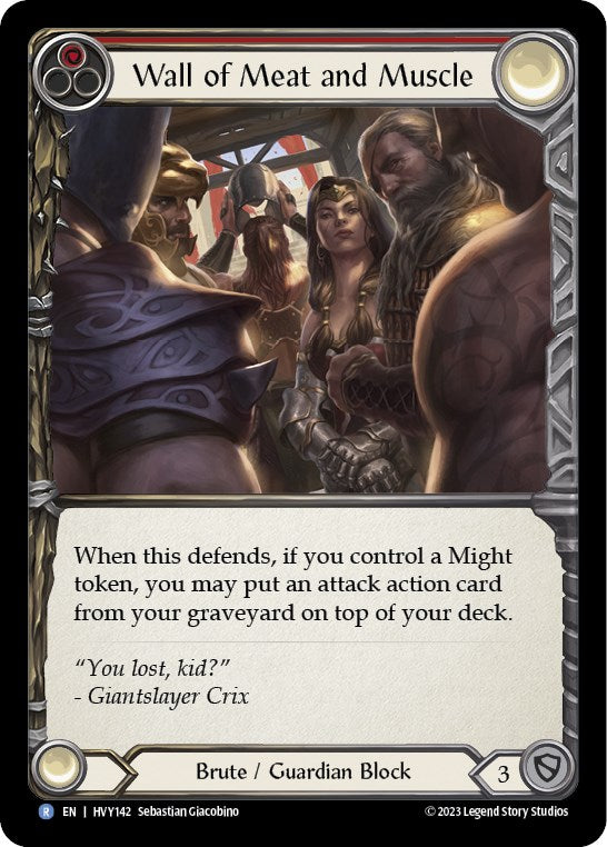Wall of Meat and Muscle [HVY142] (Heavy Hitters)  Rainbow Foil | Good Games Morley