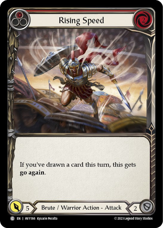 Rising Speed (Red) [HVY166] (Heavy Hitters)  Rainbow Foil | Good Games Morley