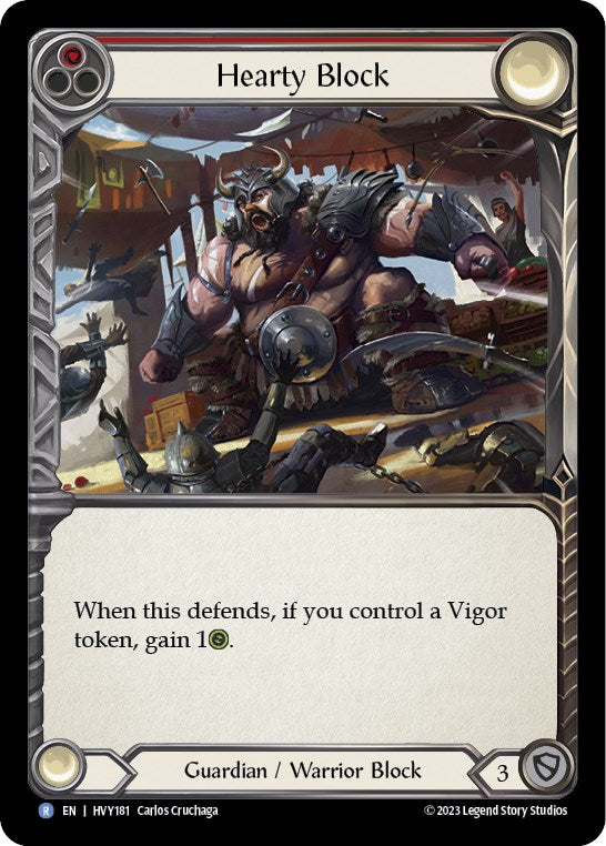 Hearty Block [HVY181] (Heavy Hitters)  Rainbow Foil | Good Games Morley