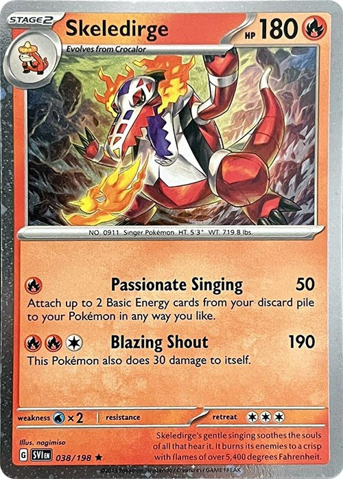 Skeledirge (038/198) (Cosmos Holo) [Miscellaneous Cards] | Good Games Morley