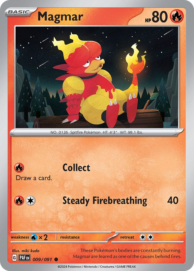 Magmar (009/091) [Scarlet & Violet: Paldean Fates] | Good Games Morley