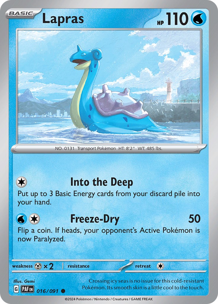 Lapras (016/091) [Scarlet & Violet: Paldean Fates] | Good Games Morley