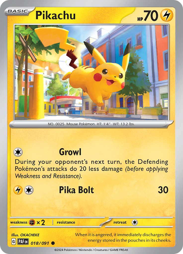 Pikachu (018/091) [Scarlet & Violet: Paldean Fates] | Good Games Morley