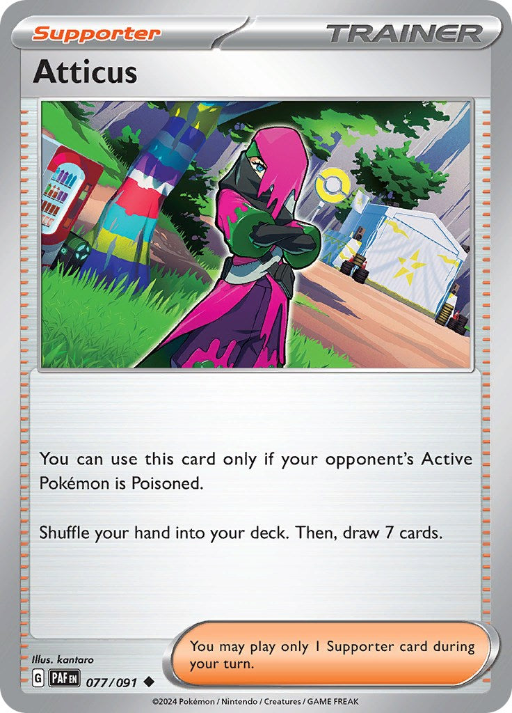 Atticus (077/091) [Scarlet & Violet: Paldean Fates] | Good Games Morley