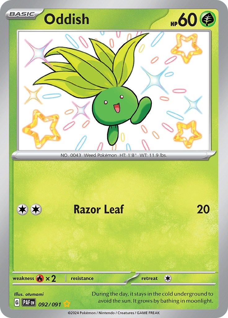 Oddish (092/091) [Scarlet & Violet: Paldean Fates] | Good Games Morley