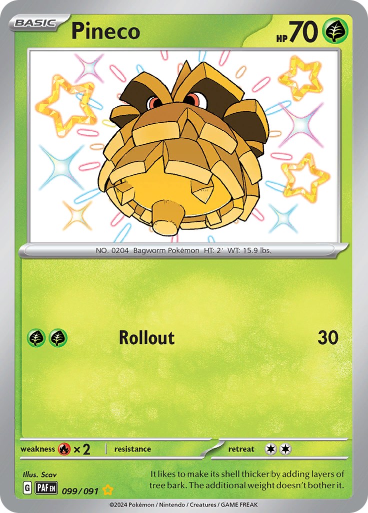 Pineco (099/091) [Scarlet & Violet: Paldean Fates] | Good Games Morley