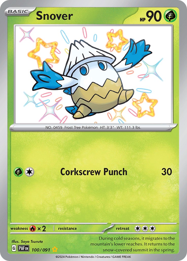 Snover (100/091) [Scarlet & Violet: Paldean Fates] | Good Games Morley