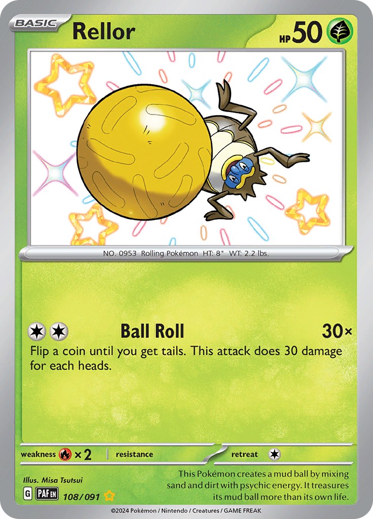 Rellor (108/091) [Scarlet & Violet: Paldean Fates] | Good Games Morley