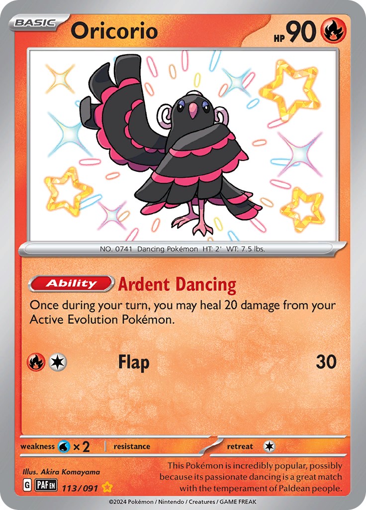 Oricorio (113/091) [Scarlet & Violet: Paldean Fates] | Good Games Morley