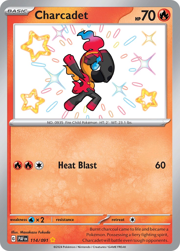 Charcadet (114/091) [Scarlet & Violet: Paldean Fates] | Good Games Morley