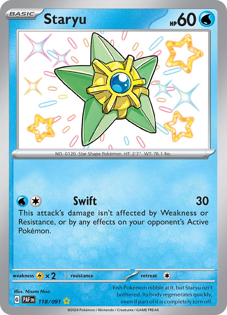 Staryu (118/091) [Scarlet & Violet: Paldean Fates] | Good Games Morley