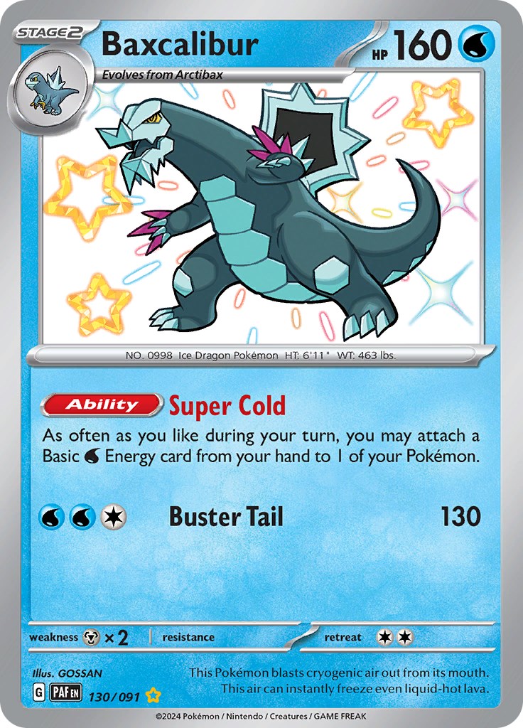 Baxcalibur (130/091) [Scarlet & Violet: Paldean Fates] | Good Games Morley