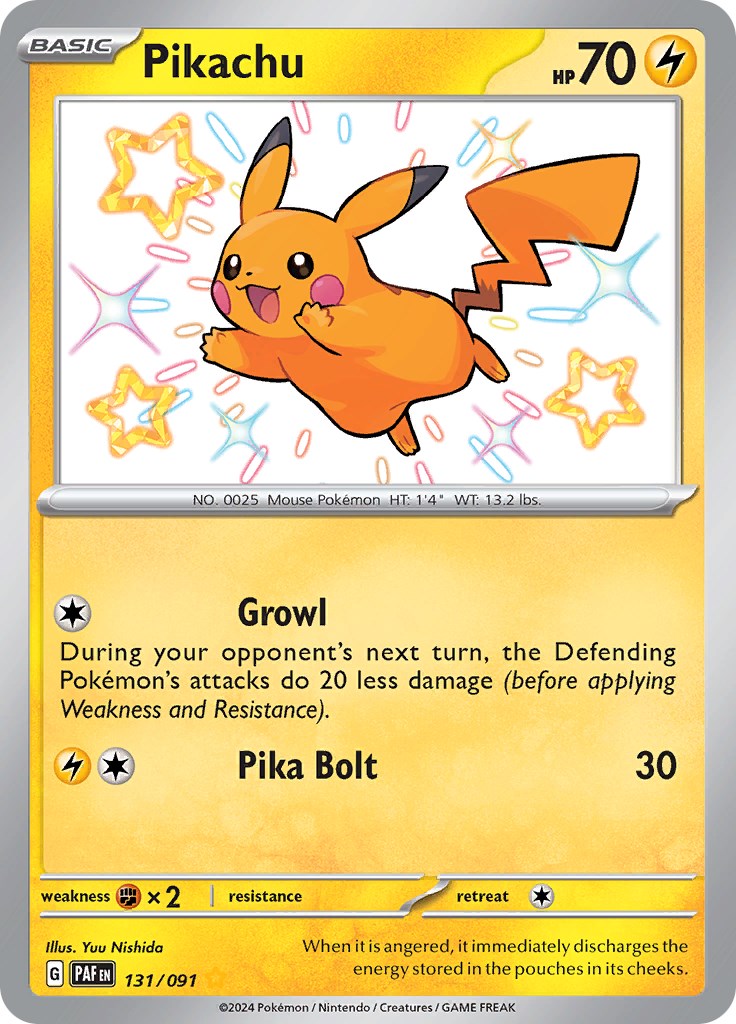 Pikachu (131/091) [Scarlet & Violet: Paldean Fates] | Good Games Morley