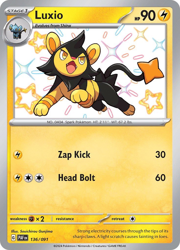 Luxio (136/091) [Scarlet & Violet: Paldean Fates] | Good Games Morley