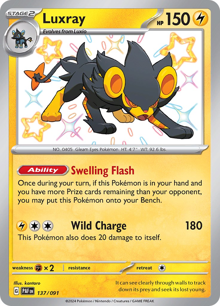 Luxray (137/091) [Scarlet & Violet: Paldean Fates] | Good Games Morley