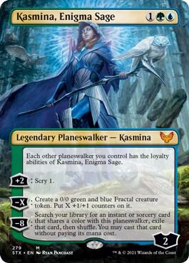 Kasmina Enigma Sage Borderless 279 (Strixhaven: School of Mages)  - Foil | Good Games Morley